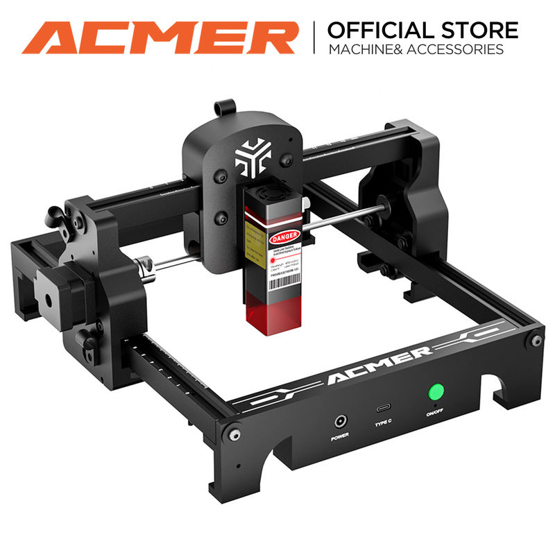 ACMER S1 Mini Portable Laser Engraver, 2500mw mocy laserowej, 130*130mm powierzchni roboczej