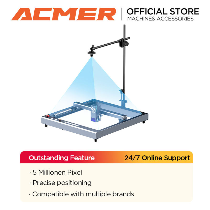 ACMER A500 Lightbrun Camera Precise Positioning Support Video Record dla maszyny do grawerowania laserowego