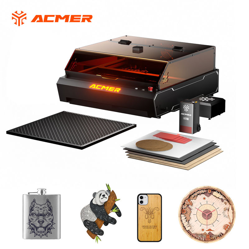ACMER P3 Dual Diode Laser Cutter Laser Cutting Engraving Machine With Pumped Air Assist Do grawerowania profilów aluminium