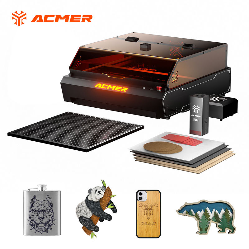 ACMER P3 Precision Laser Engraving Cutting Machine 96W IR Diod Laser 0,01mm Dokładność ruchu dla akrylu